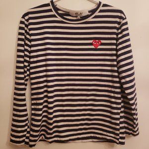 Comme des Garçons PLAY stripe long sleeve